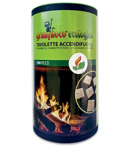 Accendifuoco ecologico 100 pezzi