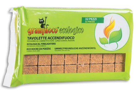 Accendifuoco ecologico 32 pezzi