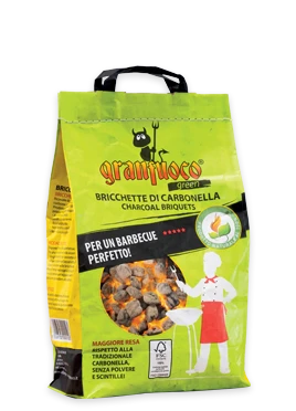 Bricchette di carbonella sacco da 2,5 kg
