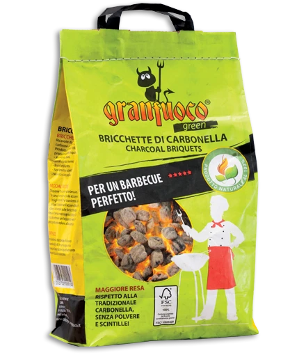 Bricchette di carbonella - Sacco da 2,5 kg