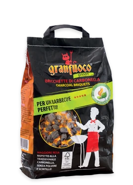 Bricchette di carbonella sacco da 3,0 kg