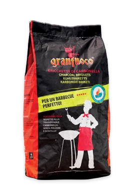 Bricchette di carbonella sacco da 5,0 kg
