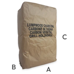 Carbonella di legna - Sacco da 5,0 kg - Imballo