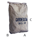 Sacco carbonella indonesiana 10,0 kg