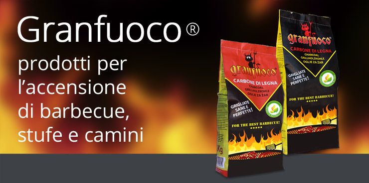 Carbonella per barbecue - Bricchetti bbq - Accendifuoco