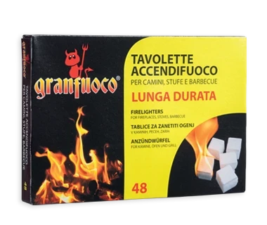 Tavolette accendifuoco a lunga durata