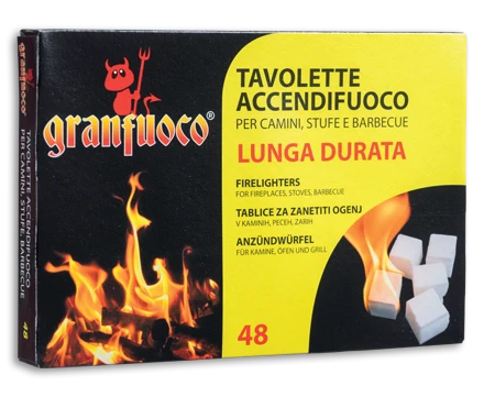 Tavolette accendifuoco lunga durata